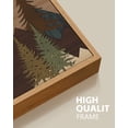 thumbnail image 5 of SHENIFY Set Sunrise Pine Tree Forest Nature Scenry Wilderness Landscape Mountain Wall Art Farmhouse Rustic Modern Art Decorative for Living Room Bedroom 8x16in Natural Framed, 5 of 5