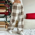 thumbnail image 6 of Maean Womens Plus Size Flannel Plaid Pjs Pants Fleece Fuzzy Warm Loungewear Sleepwear Fall Winter Pajamas, 6 of 7