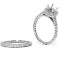 thumbnail image 2 of Pompeii 7/8ct Braided Engagement Wedding Ring Set 14K White Gold (G/H,I1), 2 of 3