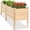 Natural, variant on Best Choice Products 72" x 24" x 30" Raised Garden Bed, Extra Deep 16" Depth, Elevated Wood Planter Stand - Acorn Brown