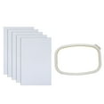 thumbnail image 1 of Coofit 5PCS Needlework Fabric Creative DIY Cross Stitch Cloth with Embroidery Frame, 1 of 5