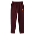 thumbnail image 4 of TOWED22 Men's Cargo Sweatpants Joggers Casual Pants with Pockets for Hiking Athletic Workout(Wine,3XL), 4 of 5