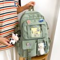 thumbnail image 4 of Mochila Irfora Mochila para estudiantes de secundaria, bolso de hombro bonito, mochila de gran capacidad con colgante, mochila de viaje al aire libre de tela Oxford Irfora Mochila, 4 of 7