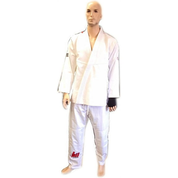 Woldorf USA BJJ GI Men IBJJF Kimono Kickboxing White Color Uniform Preshrunk Fabric & Free Belt. Fighting Uniform Training Uniforms Soft Fabric Uniform