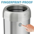 thumbnail image 4 of Halo  13 Gal Stainless Steel Round Open Top Trash Can Dual Filter, 4 of 5
