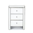 thumbnail image 1 of Christopher Knight Home Fianna Classic Mirror Finished 3-Drawer Side Table, Mirror, 1 of 5