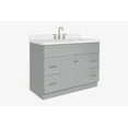 thumbnail image 6 of Ariel Hamlet 49 In. Rectangle Sink Vanity With White Quartz Countertop In Grey, 6 of 11