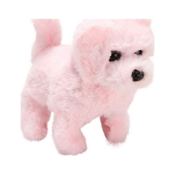 Xihbxyly Artículos Por Menos de 5 Dólares. Juguet de Simulación para Cachorros, Perro Que Puede Caminar y Llamar, Regalo para Niños