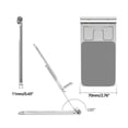 thumbnail image 3 of Aluminium Alloy Cell Phone Stand Adjustable Phone Tablet Bracket for Watching Videos Learning Lightweight Foldable Silver, 3 of 4
