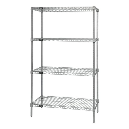 

Quantum Storage Chrome Starter Kit 74 in. H Unit - 4-Shelf