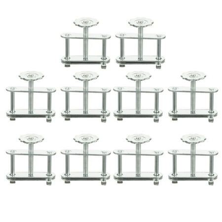 

10pcs Flow Control Tubing Clamps Adjustable Swivel Screw Compressor Hose Clamp