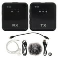 thumbnail image 2 of Wireless Clip On Mic, 300 MAh Battery Wireless Lavalier Microphone High Sensitivity Capacitive Mic  5.1 2 Way Monitoring  for Recording 1 for 1,1 for 2, 2 of 7