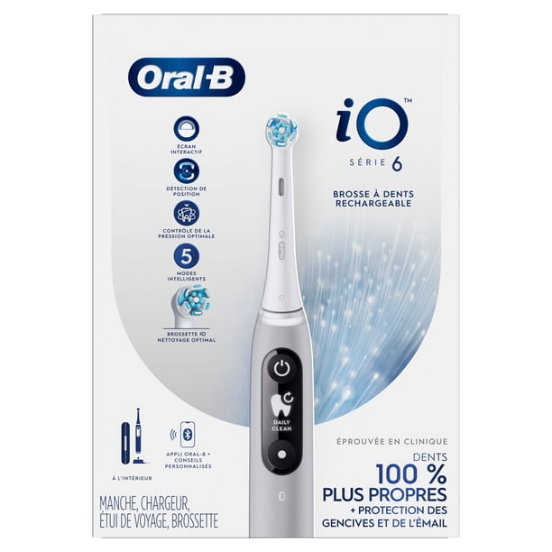 Oral-B iO Series 6 Electric Toothbrush with Brush Head, Gray Opal
