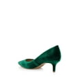 thumbnail image 2 of Jewel Badgley Mischka Enola Velvet Kitten Heel Pumps, 2 of 7
