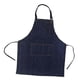 thumbnail image 2 of Delantal de trabajo vaquero resistente, fácil de llevar, cubierta multifunción, paño de cintura para restaurante, hogar, jardinería, corte de pelo Azul oscuro, 2 of 10