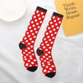 thumbnail image 6 of Knee High Socks for Women Polka Dot Red Long Tube Sock Uniform Socks, 6 of 7