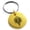 Gold, variant on Stainless Steel Tribal Torch Rune Engraved Small Medallion Circle Charm Keychain Keyring
