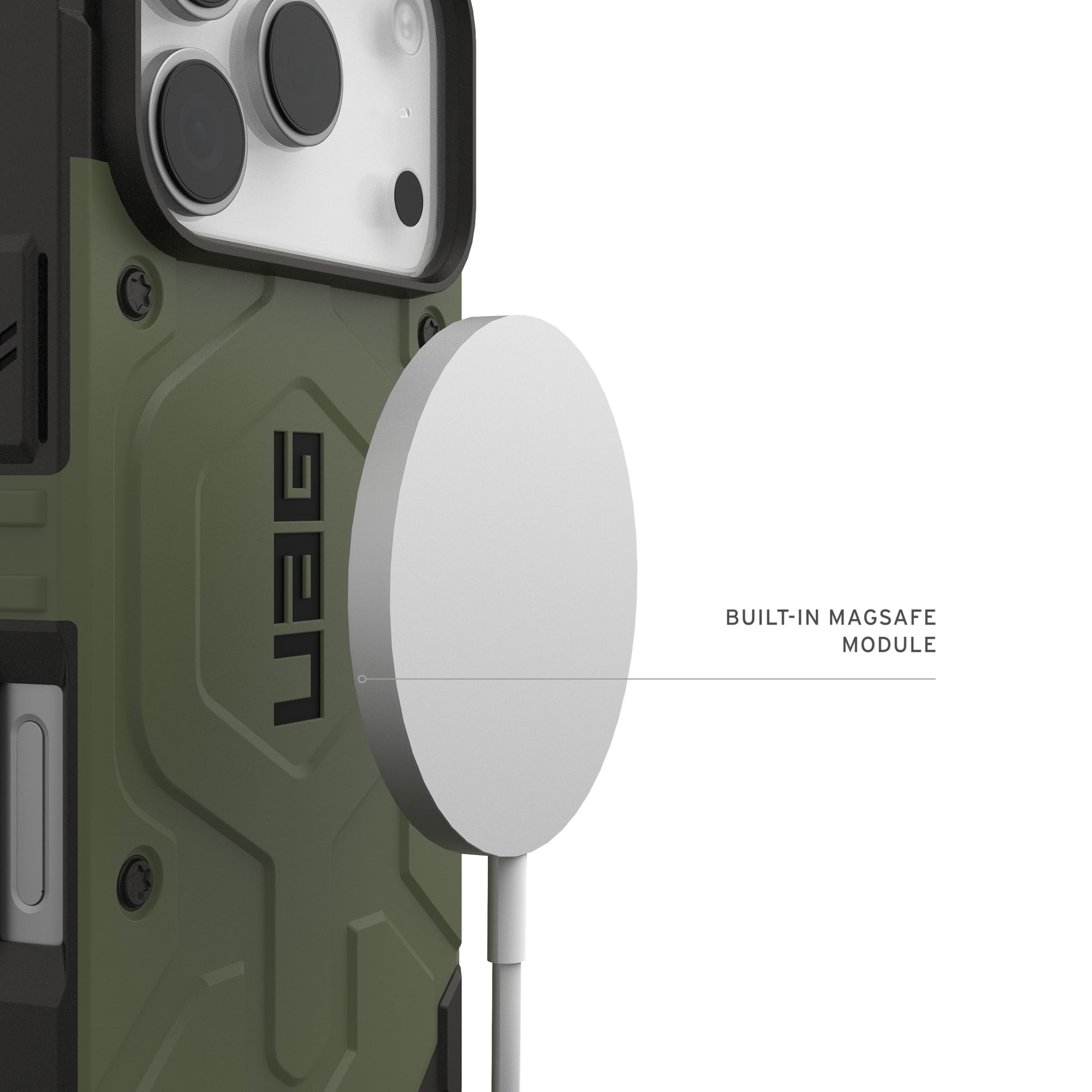 UAG iPhone 17 Pro Case Pathfinder - Compatible with MagSafe Military Grade Protective Cover, Olive