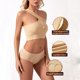 thumbnail image 5 of Gibobby Trajes de Entrenamiento para Mujer Conjuntos de entrenamiento para mujer, 2 piezas, sin costuras, sexy, un hombro, sujetador deportivo, cintura alta, (Caqui,M), 5 of 5