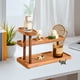 thumbnail image 4 of Wooden Multi-Tier Storage Display Rack Desktop Decorative Storage Stand Solid Wood Cup Holders Tea Set Storage Rack Perfume Display Stand, 4 of 6