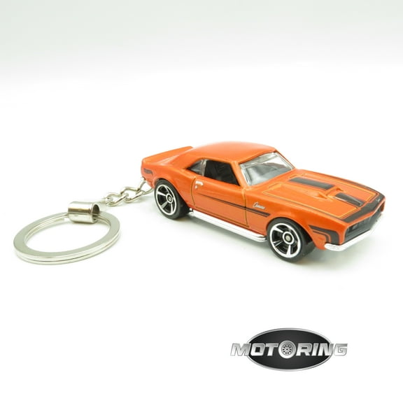 Keychain 1968 '68 COPO Chevy Camaro Orange Car Rare Novelty Diecast Key Ring