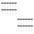 thumbnail image 2 of Maytalsory 12piece Convenient Plant Labels For Easy Identification Made With Durable Metal Metal Plant Label Garden Markers black 2Set, 2 of 6