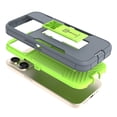 thumbnail image 2 of CoverON For Apple iPhone 15 Pro Phone Case, Military Grade Heavy Duty Full Body Kickstand Cover, Gray, 2 of 8