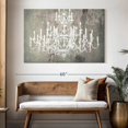 thumbnail image 3 of Elephant Stock Abstract Chandelier Wall Art - Horizontal Canvas Wall Art - Living Room Wall Decor - Hobbies And Lifestyle Canvas - Gray And White Decor - 51" x 34", 3 of 8