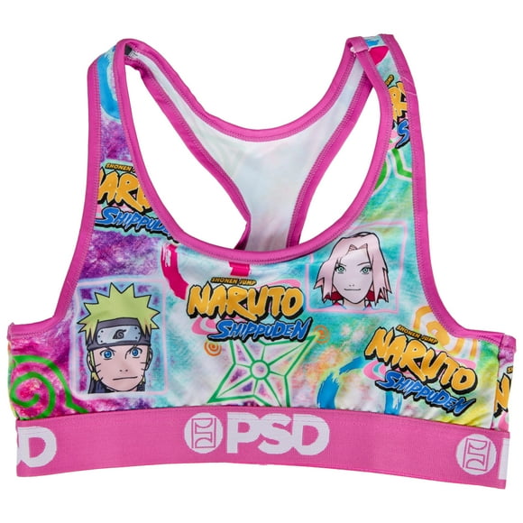 Naruto Shippuden Microfiber Blend Sports Bra-Small