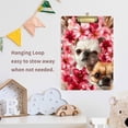 thumbnail image 4 of FORMRS Acrylic Clipboard with Low Profile Clip Standard A4 Letter Size, 12.5" x 9", Shihtzu Dog Pink Flower Pattern, 4 of 8
