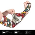 thumbnail image 3 of Haiem Retro Floral Butterfly UV Protection Cooling Arm Sleeves for Men and Women UPF 50 Sun Sleeve, 3 of 8
