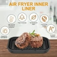 thumbnail image 4 of POINTERTECK Friteuse à Air Chaud Silicone Pot 2Pcs Résistant à la Chaleur Antiadhésif Friteuse à Air Silicone Doublure Pliable pour Four Friteuse à Air Micro-Ondes, 4 of 10