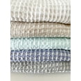 thumbnail image 5 of 2 Tone Turkish Cotton Waffle Bath Towel Sky Blue, 5 of 12