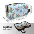 thumbnail image 4 of Goofa Colorful Sea Turtle Printed Toiletry Bag with Handle,Large Capacity Travel Makeup Cosmetic Bag for Women, Carry on Airport Airline Compliant Bag, 4 of 9
