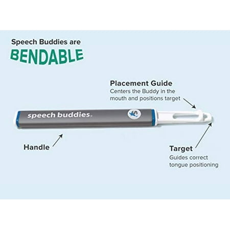 Speech Buddies B004IPLKUW S Sound Practice Tool, 6", Gray/Blue