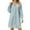 Light Blue, variant on IROINNID Long Sleeve Dress for Women Solid Color Long Sleeve Lapel Loose Leisure Cowboy Dresses,Light Blue