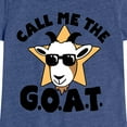 thumbnail image 3 of Instant Message - Call Me The Goat - Toddler And Youth Girls Short Sleeve Graphic T-Shirt, 3 of 6