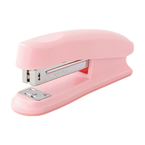 Maplenight ABS Stapler Compact Portable Office Student Stationery Macaron Colored Medium Size 50 Sheets Capacity