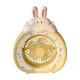 thumbnail image 2 of Cute Bunny Cake Shaped Desk Fan Rechargeable Individual Refrigerating Fan For Youth Bedroom Office Home Decor, 2 of 6