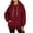 Wine, variant on Vivianyo HD Women's Kangaroo Pocket Pullover Hoodie, Long Sleeve Casual Sweatshirt for Women, Women's Beige, Sizes S-2XL