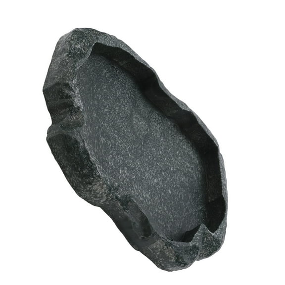 Cuenco de Agua para tortuga, platón de agua para reptiles, comedero para lagartos, cuenco alimento de plato de agua y comida para reptiles duradero de resina para lagoño