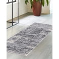 thumbnail image 3 of Unique Loom Finsbury Collection Area Rug - Elizabeth (2' 7" x 12' Runner Gray/Ivory), 3 of 10
