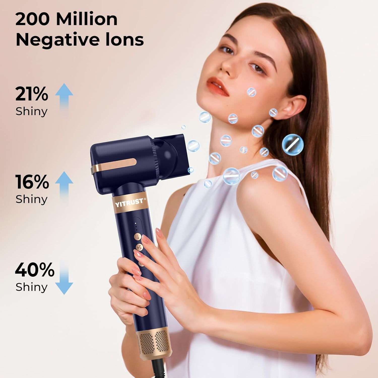 7 in 1 Hair Dryer Brush Blow Dryer Brush 110000 RPM Hot Air Brush Styler Auto Air Curler for Hair Curly Twist Multistyler Professional Ionic Travel Hair Styling Tool Air Styler
