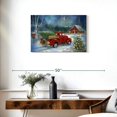 thumbnail image 3 of Elephant Stock Christmas Delivery Wall Art - Horizontal Canvas Wall Art - Living Room Wall Decor - Transportation Canvas - Red And Blue Decor By Ruane Manning - 30" x 20", 3 of 8