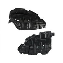 Engine Splash Shield Set 2 Piece - Compatible with 2015 - 2017 Toyota Camry 2016