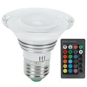 RGB spotlight 3w 16 colors full color mode remote control light E27 suitable for home KTV bar 85?265V TARTIKAILY