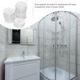 thumbnail image 3 of 4 Ensembles Joint Transparent Accessoire de Maison Réparation Joints Plats Vis Fixation Rondelles Petits Joints Remplaçables Vis Claires Accessoires de Poignée de Douche Joint d'Étanchéité Rondelle 50 Pcs*4, 3 of 9