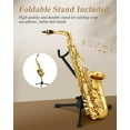 thumbnail image 7 of Extra Saving $50 Eastar Alto Saxophone with Stand E Flat Gold Lacquer Student Beginner Sax Full Kit School Band Orchestra Instruments AS-II, 7 of 7