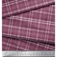 thumbnail image 2 of Soimoi Cotton Duck Fabric Plaid Check Printed Craft Fabric by The Yard 56 Inch Wide, 2 of 3