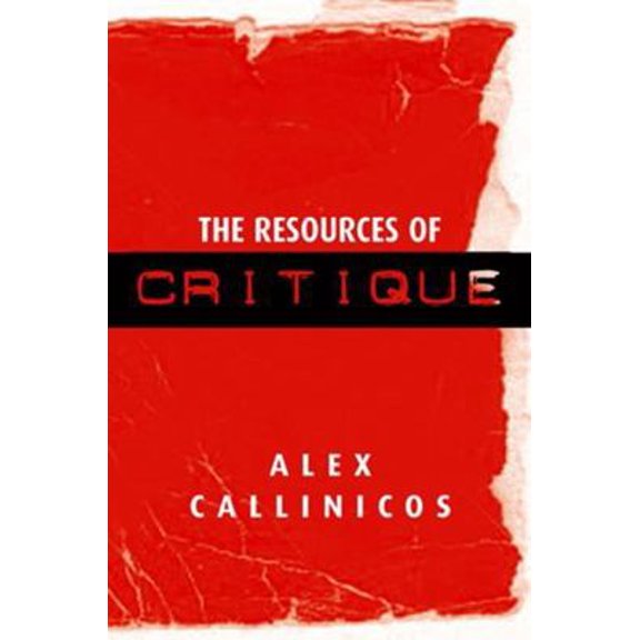 Pre-Owned The Resources of Critique (Paperback) 0745631614 9780745631615